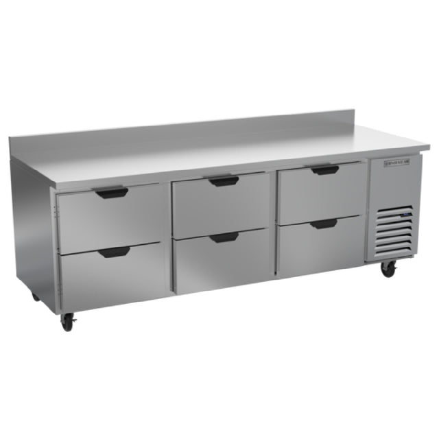 Beverage Air WTRD93AHC-6 Worktop Refrigerator Three-section 35-1/2" Working Height