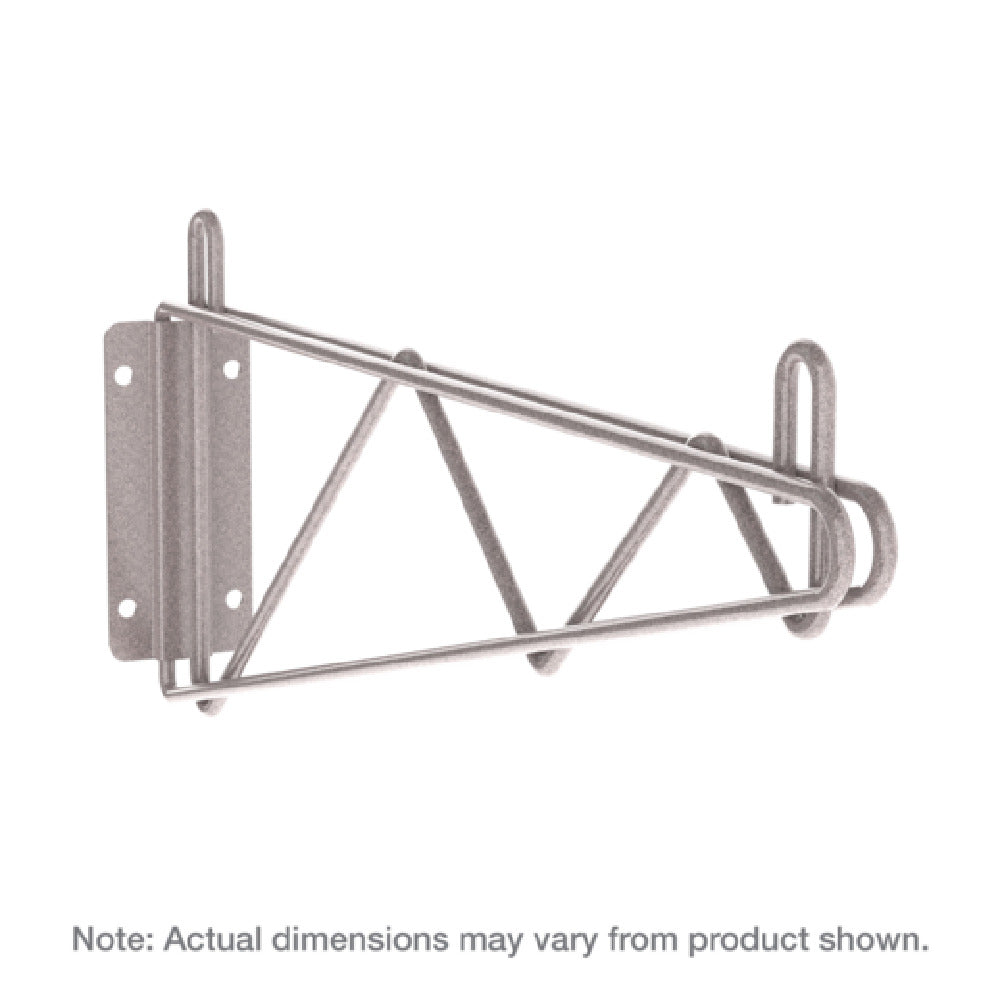 Metro 1WD14K4 Direct Wall Mount Bracket For 14"D Shelf Metroseal Gray Finish