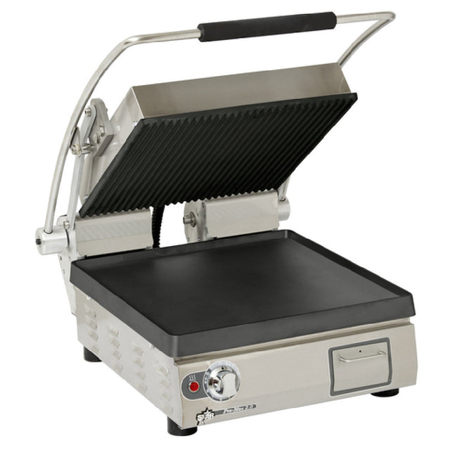 Star PST14IGT Pro-Max 2.0® Sandwich Grill 14.5"W X 14.2"D Grooved Top With Smooth Bottom Cast Iron Cooking Surface