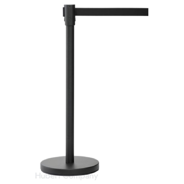 Hubert 49970 - Stanchion, Includes: (1) 39-1/2"H Post, (1) 14" Dia. Flat Heavy-weight Base With Protective Rubber Floor Guards & (1) 5' Black Belt