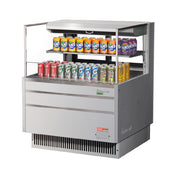 Turbo Air TOM-36L-UFD-S-2S-N Horizontal Open Display Merchandiser Low-profile