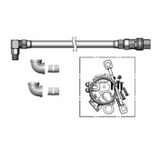 T&S Brass HG-4D-48SEL-FF Safe-T-Link Gas Connector Hose 3/4" Connection 48" Hose