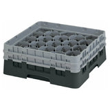 Cambro 20S434110 Camrack® Glass Rack With (2) Soft Gray Extenders Full Size