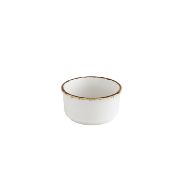 Fortessa TC.590145.4 Spice Salt Ramekin/Butternap 2.75" (7cm) 2.5 Oz. White