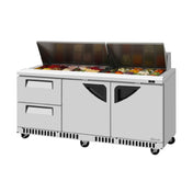 Turbo Air TST-72SD-D2LR-FB-N Super Deluxe Sandwich/Salad Unit Front Breathing Airflow