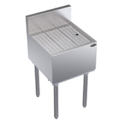 Krowne KR19-GS18 Royal Series Underbar Drainboard Free Standing 18"W X 19"D