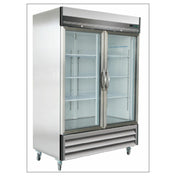 Hubert 69K-130 - Kratos® Reach-In Refrigerator, 53.94"W X 31.94"D X 82.32"H, 2 Doors