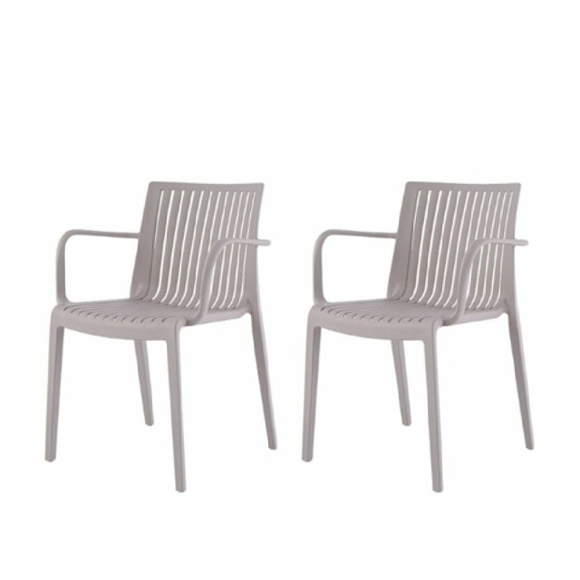 Plantation Prestige Commercial Furniture 2721100-02 Grayton Arm Chair Stackable All Resin