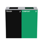 Alpine Industries ALP4450-BLK-KIT9 Compost Bin Station 58 Gallon (2) Stream
