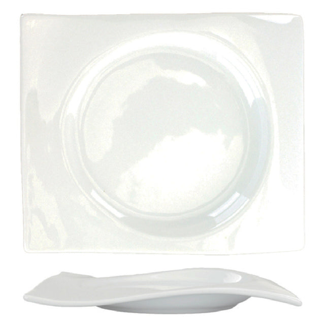 International Tableware VL-77 Plate/Saucer 7-1/2"W X 6-1/4"D X 7/8"H Organic Square