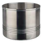 Libbey APS 40657 Snack Can 5 3/8" L X 5 3/8" W X 4 1/8"H Stainless Steel