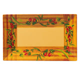 Yanco OL-212 Olive Plate 12"L X 7-1/2"W Rectangular