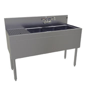 Glastender TSA-48R-S Underbar Sink Unit Three Compartment 48"W X 19"D