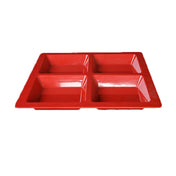 Thunder Group PS5104RD Compartment Plate 4-wells 60 Oz.
