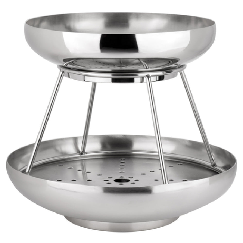 Steelite 5850JX62 2-Tier Coupe Seafood Stand 11.625" X 10.0" Seafood Stands