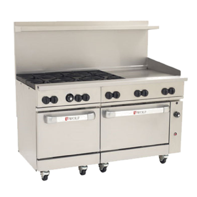 Wolf C60SC-6B24G_NAT Challenger XL™ Restaurant Range 60" Gas