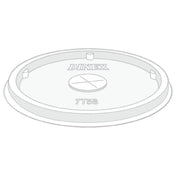 Dinex DXTT58 Disposable Lid With Straw Slot 2-5/8" Dia.