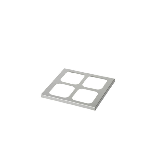 FOH BCV008BSS18 Smart Buffet Ware® Natural Adapter Lid 14.25" X 13" Stainless Steel