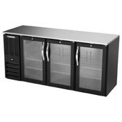 Beverage Air BBN72HC-FG-B - Refrigerated Food Rated Back Bar Storage Cabinet, Three-section