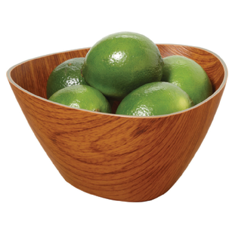 GET Enterprises B-TR-6-M Arbor™ Faux Wood Bowl 1 Qt. (1 Qt. Rim Full) 6-1/2" X 6-1/2" X 6-1/2" X 3"H