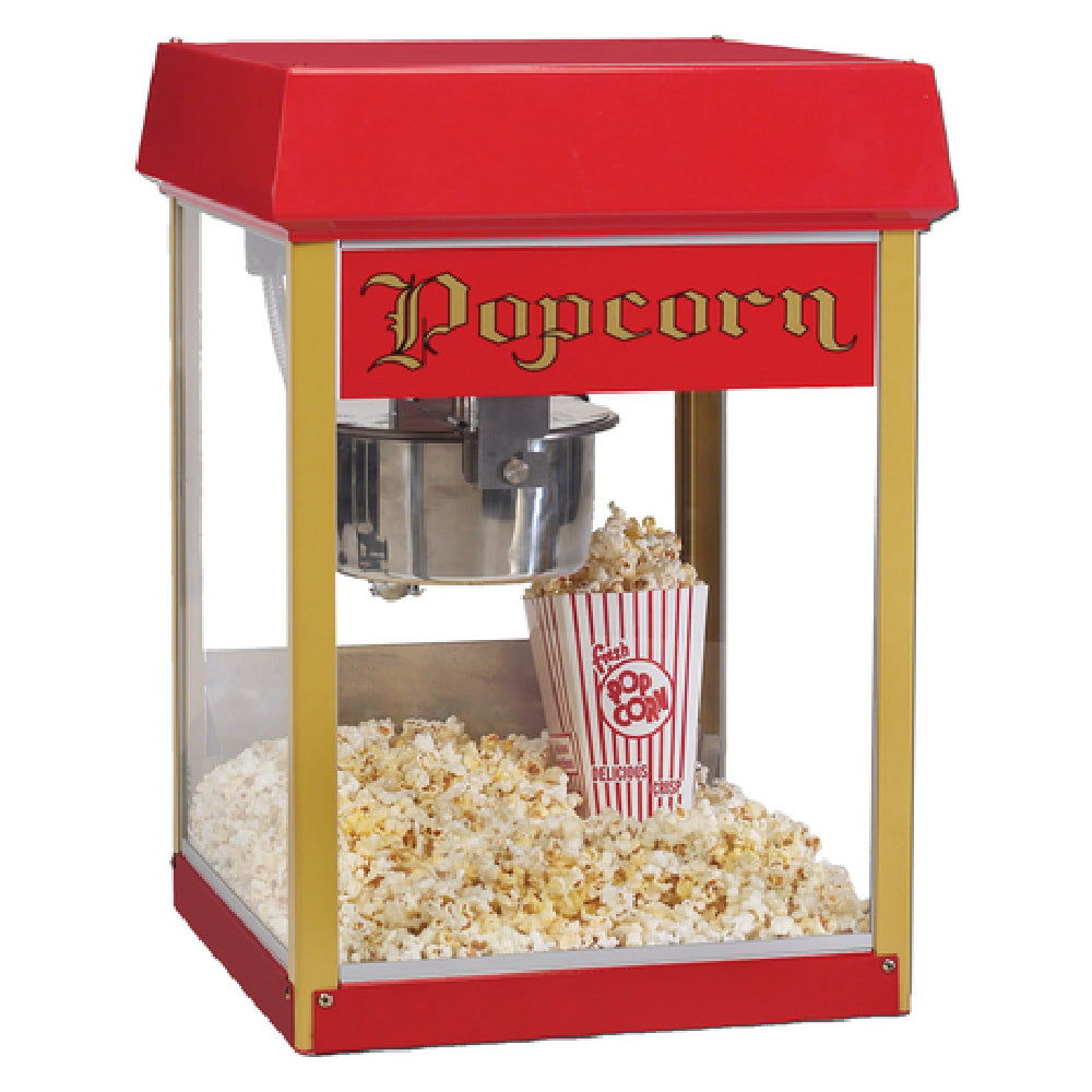 Gold Medal 2404 Red Fun Pop 4 Oz. Popper Electric Countertop