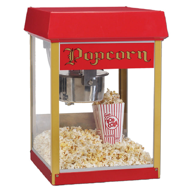 Gold Medal 2404 Red Fun Pop 4 Oz. Popper Electric Countertop