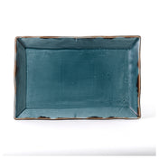 Arc Cardinal HBL00 Dudson Harvest Blue Rectangle Tray (L:11.25'' X W:7.5'') Vitrified Ceramic