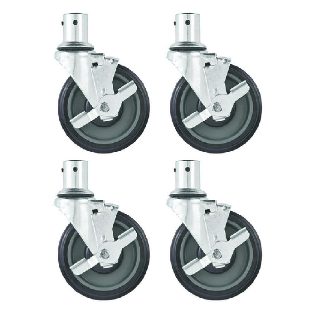 Hubert 18035 - 5" Swivel Casters For Central Exclusive Heavy And Medium Duty Shelving