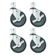 Hubert 18035 - 5" Swivel Casters For Central Exclusive Heavy And Medium Duty Shelving