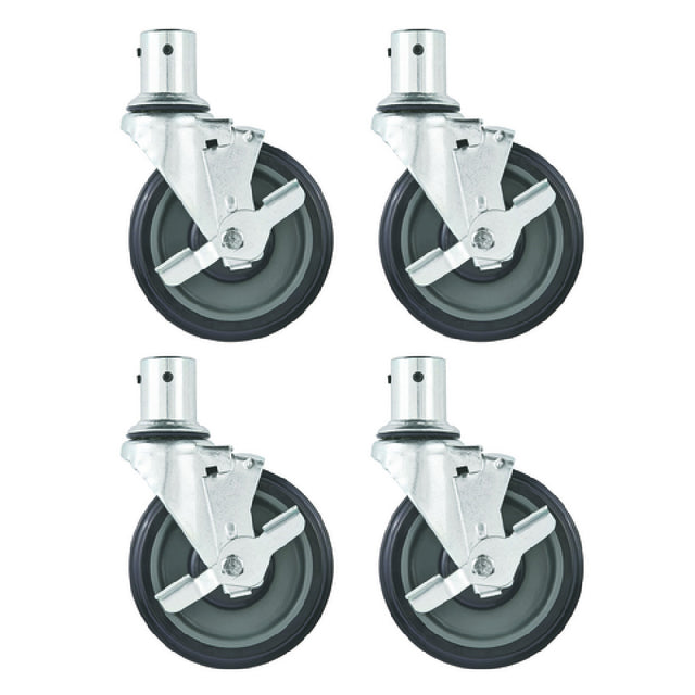 Hubert 18035 - 5" Swivel Casters For Central Exclusive Heavy And Medium Duty Shelving