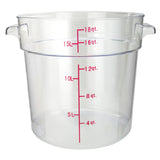 Winco PCRC-18 Food Storage Container 18 Qt. 12-1/4" X 14-1/8" X 12"H