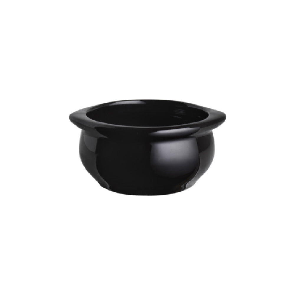 Steelite DCI12BBK Onion Soup Crock 10 Oz. 4-1/4" Dia. (5" With Handle) X 2"H
