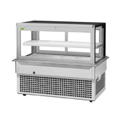 Turbo Air TBP60-46FDN Drop-In Refrigerated Bakery Display Case 61-3/4"W 15.7 Cu. Ft. Capacity