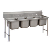 Advance Tabco 9-24-80 Regaline Sink 4-compartment 20" Front-to-back X 20" Wide Sink Compartments