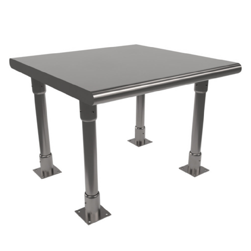 BK Resources BK-OSS-2424BN Single Overshelf Table Mount 24"W X 24"D