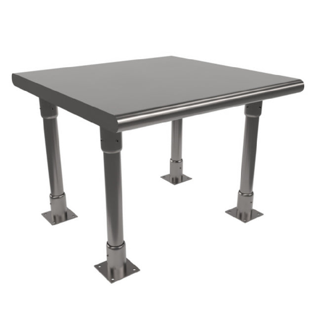 BK Resources BK-OSS-2424BN Single Overshelf Table Mount 24"W X 24"D