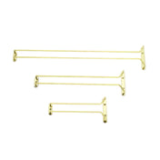 Alegacy Foodservice Products GR16 Glass Rack 16"L Gold Anodized Finish