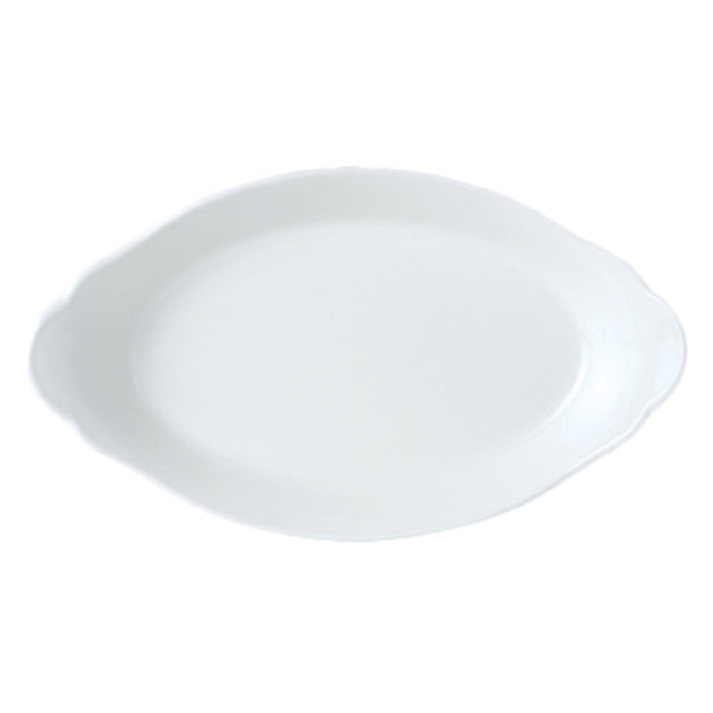 Steelite 11010319 Oval Earred Dish 6.5 Oz 9.5" X 5.5" X 1.875"