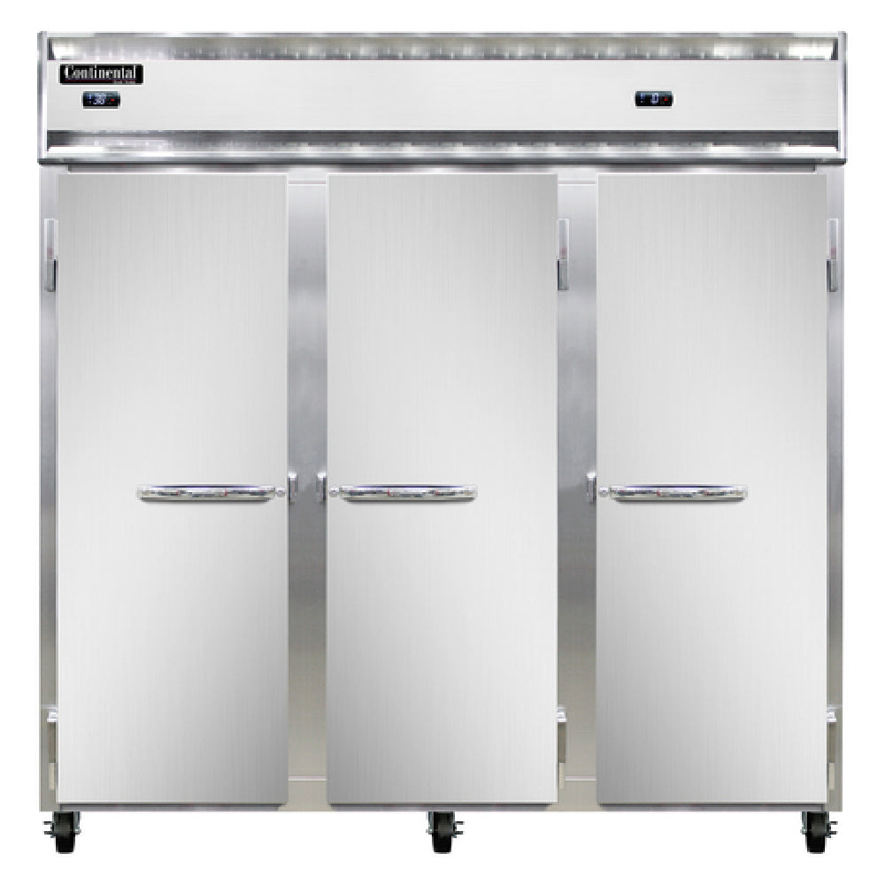 Continental Refrigerator 3RRFNSA Refrigerator/Freezer Reach-in Three-section