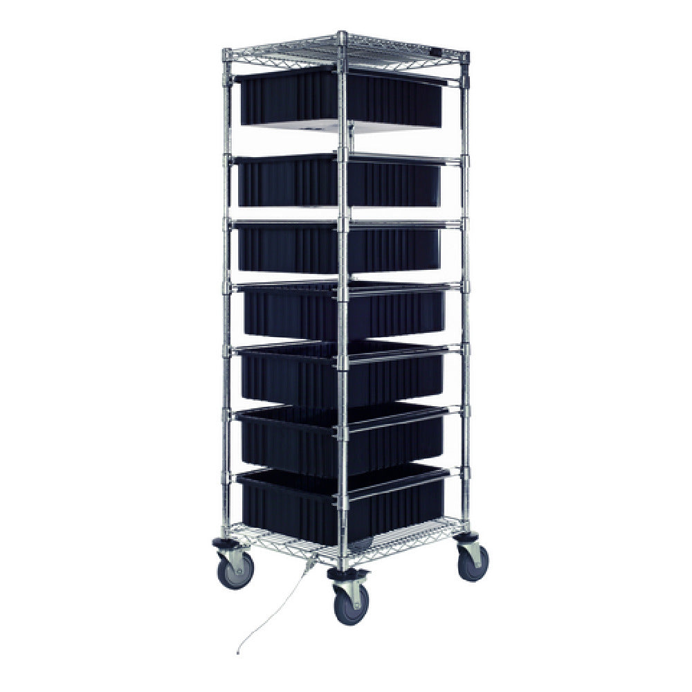 Quantum BC212469M1CO Bin Cart Mobile 21"W X 24"L X 69"H
