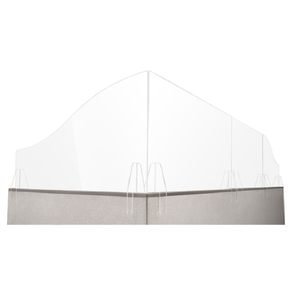 Bon Chef 90176-3 Office Cubicle Partition Shield 47-3/4" X 5" X 23-3/4" Rectangular