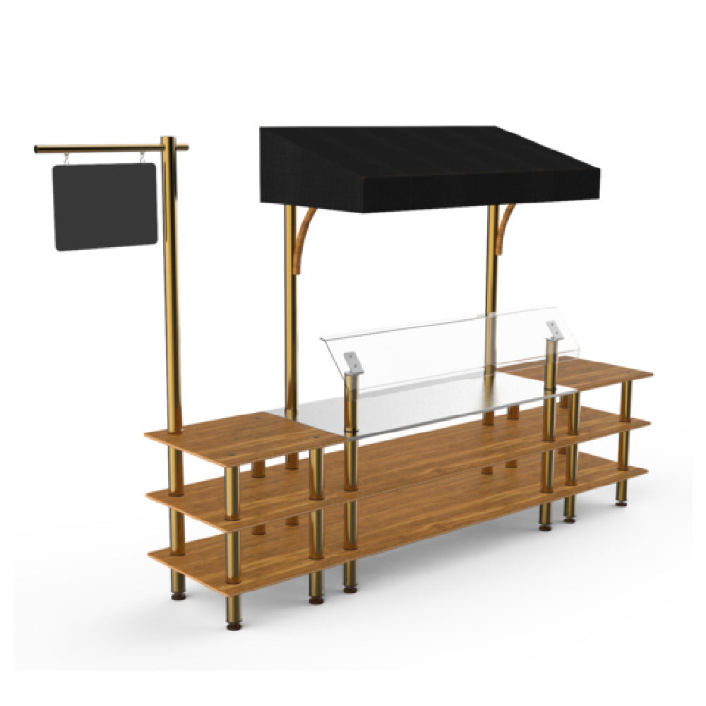 Steelite MGCMLA04BBBF - Classic Canopy Station, 130.0" X 33.0" X 95.5", Modular