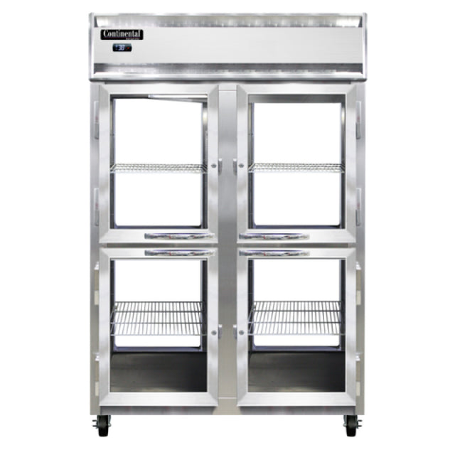 Continental Refrigerator 2RNPTHD-GD-GD Refrigerator 50 Cu. Ft. Capacity Pass-thru