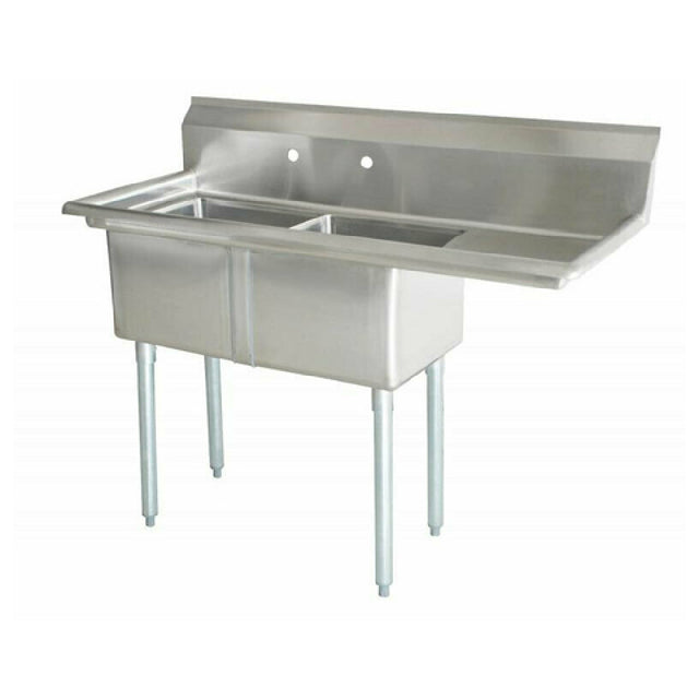 Omcan 43792 (43792) Pot Sink (2) 24" Front To Back X 24" Wide X 14" Deep Bowls