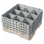 Cambro 9S800184 Camrack® Glass Rack With (4) Soft Gray Extenders Full Size