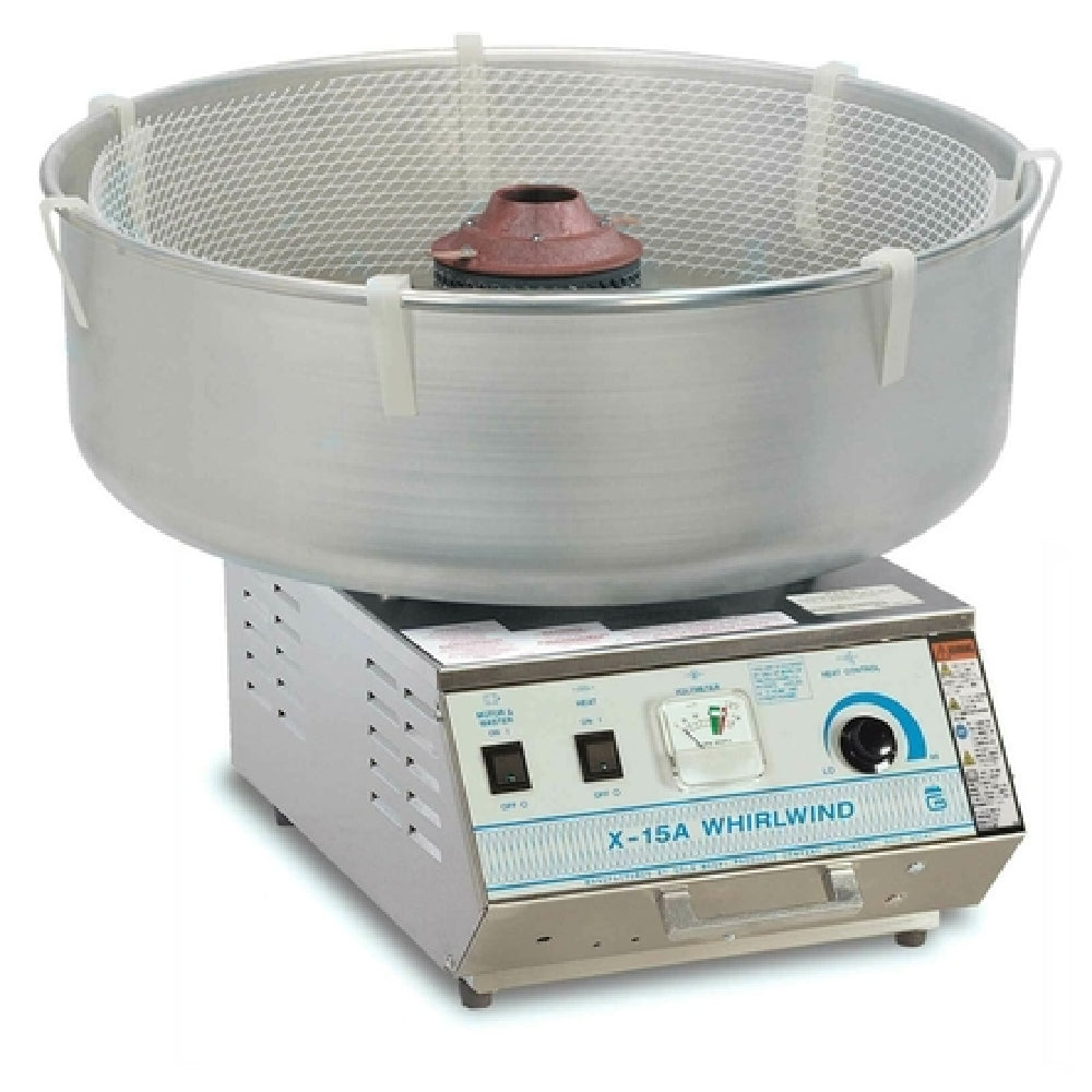 Gold Medal 3015A - X-15A Stainless Steel Whirlwind® Floss Cotton Candy Machine, Up To 4-5 Servings Per Minute