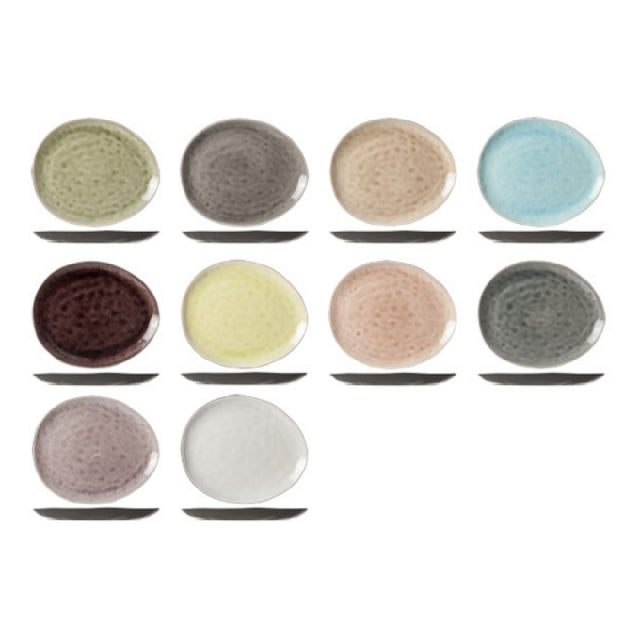 Tableware Solutions USA 9700130 Plate 27.5 X 23 Cm (10.8 X 9") Dia. Pebble