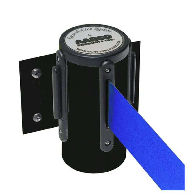 Aarco WM-10BKBL WM-10BKBL Form-A-Line™ System Wall Mounted Retractable Belt With A Black Casing