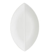 CAC China COL-V61 Flat Leaf Platter 16"L X 9-1/2"W X 3/4"H Leaf Shape