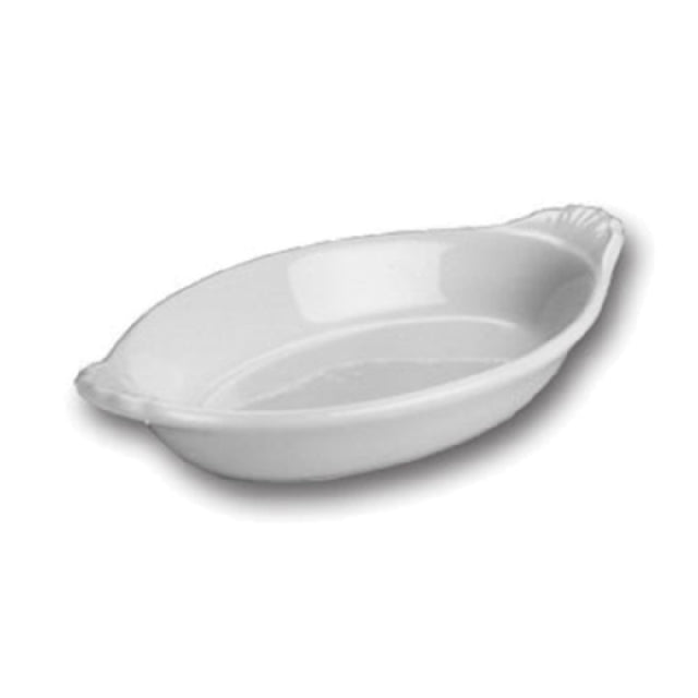 Steelite HL5260AWHA Rarebit/Au Gratin Dish 4-1/2 Oz. 6-7/8" X 3-1/2"
